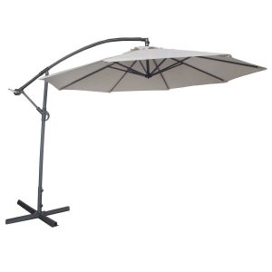 10-Foot Abba Patio Offset Cantilever Umbrella Air Vented Top