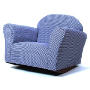 Fantasy Furniture Roundy Rocking Chair in Blue