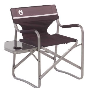 Coleman Heavy Duty Portable Deck Chair with Table