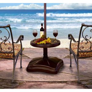 Shademobile Umbrella Stand and Accessory Table