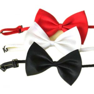 SKL Set of Three Adjustable Dog Bow Tie Collars