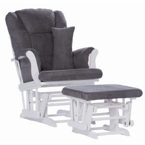 Stork Craft Tuscany Custom Glider and Ottoman with Free Lumbar Pillow