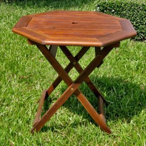 International Caravan Acacia Folding Patio Table