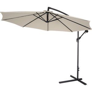 Trademark Innovations Polyester Offset 10 Foot Umbrella